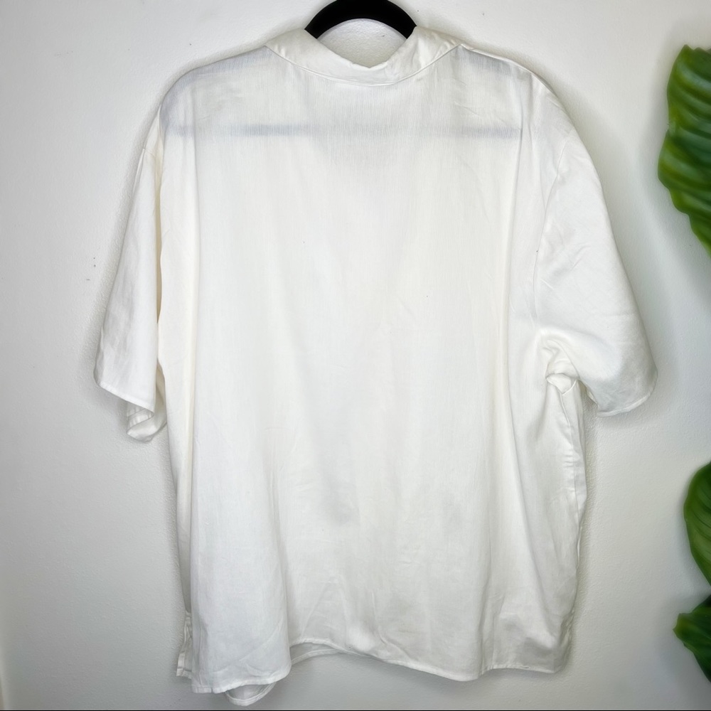 Vintage Bobbie Brooks embroidered button up top 26W - Picture 3 of 3